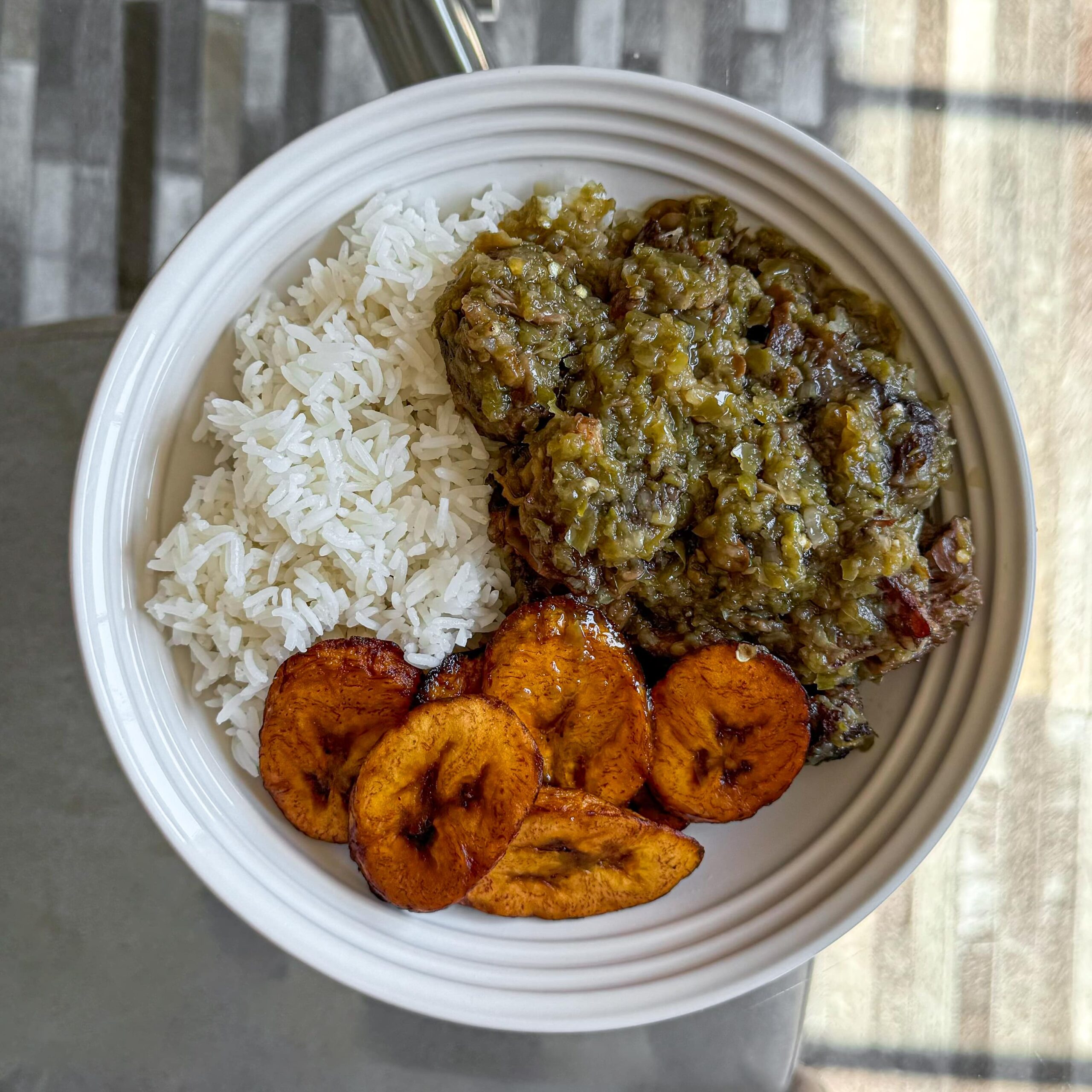 White Rice with Ayamase Stew